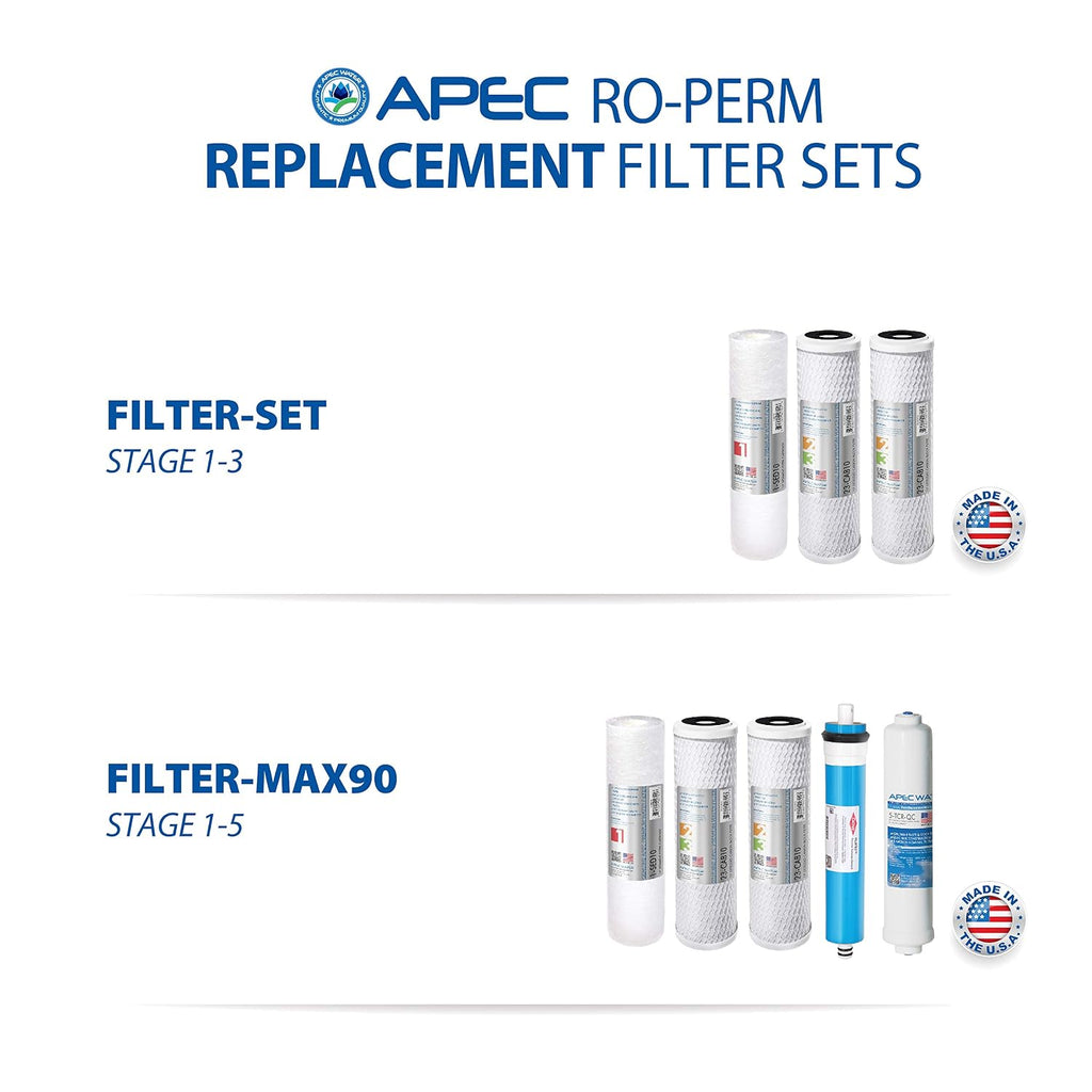 APEC Water Systems Ultimate RO-PERM Boosted Performance with Permeate Pump Ultra Safe Reverse Osmosis Drinking Water Filter System, for Low Pressure Homes