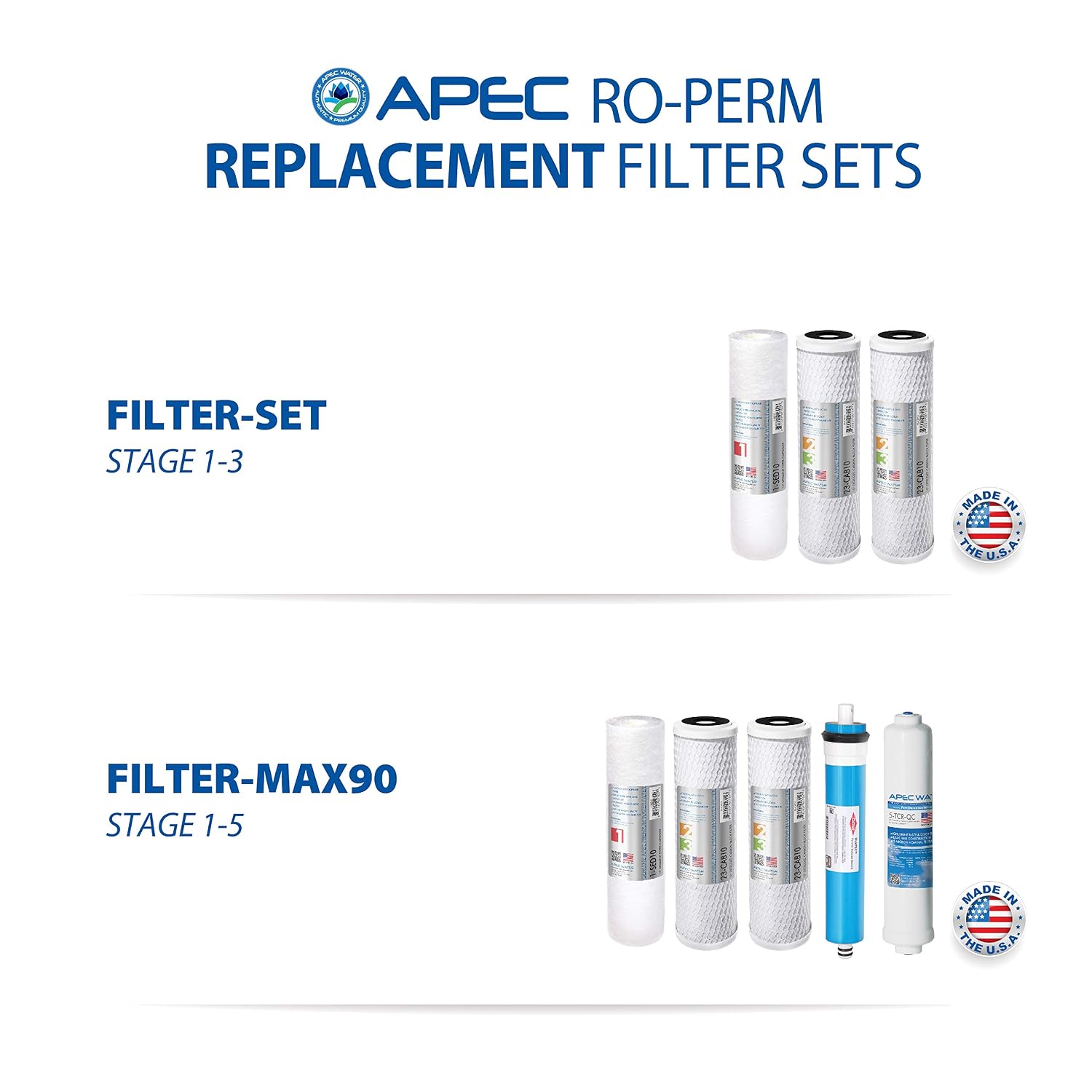 APEC Water Systems Ultimate RO-PERM Boosted Performance with Permeate Pump Ultra Safe Reverse Osmosis Drinking Water Filter System, for Low Pressure Homes