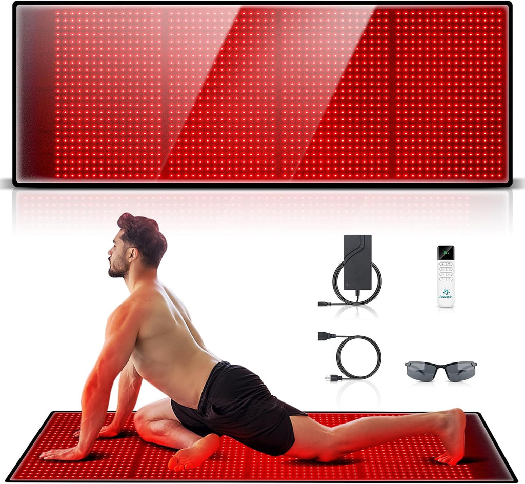 Red Light Therapy for Body: Red Light Therapy Mat 1440 LEDs Infrared Light Therapy Pad 660nm Red Light Therapy Blanket 850nm Near Infrared Light Therapy Device Large Pads for Full Body Pain Relief