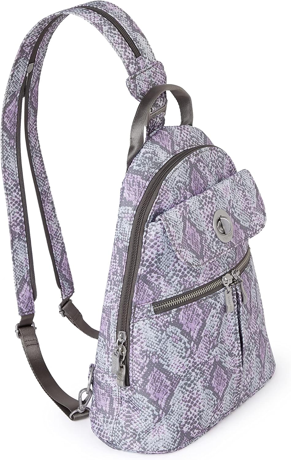 Baggallini Naples Convertible Backpack - Travel Sling Crossbody - 12' Nylon Handbag w/RFID & Padded Tablet Sleeve