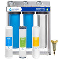 Express Water Whole House Water Filter System | ESSENTIAL | 3 Stage Whole Home Filter, Top-Tier Filters Produce Overachieving H2O, Significantly Reduces Chlorine & Sulfur Smell/Taste, Healtheir Skin