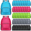 Eccliy 50 Pack Backpacks in Bulk 17 Inches Wholesale Back Pack Basic Backpack for adult Lightweight Outdoor Travel Bookbags(5 Colors)