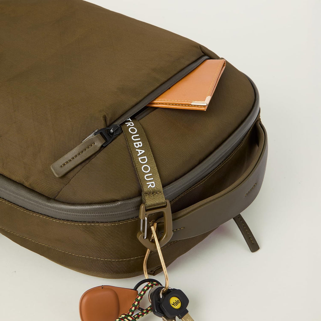 Troubadour Apex Backpack 4.0 EPX Edition - Ultra-Durable 22L Laptop Backpack with Recycled EPX Fabric, Fits 17' Laptop - Lightweight, Travel & Work Backpack – Olive