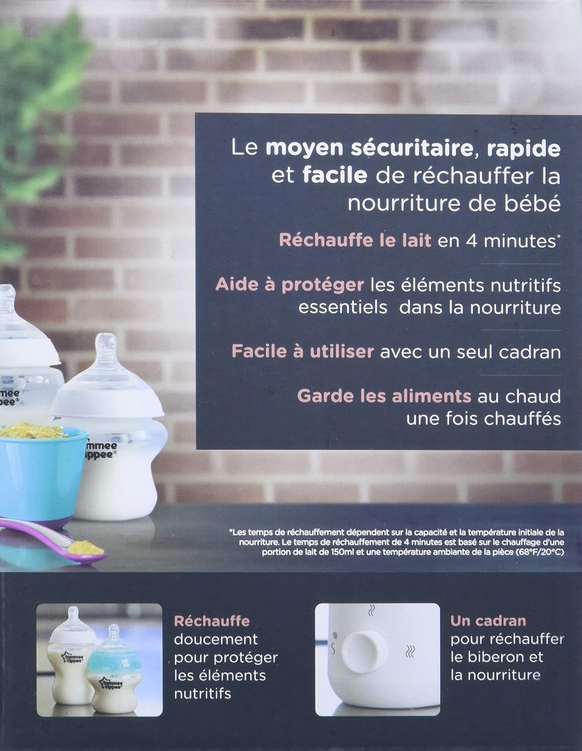 Tommee Tippee Easiwarm Bottle Warmer, Warms Breast Milk and Formula Bottles to Body Temperature in Minutes, Automatic Timer, One-Dial Operation, White (Pack of 6)