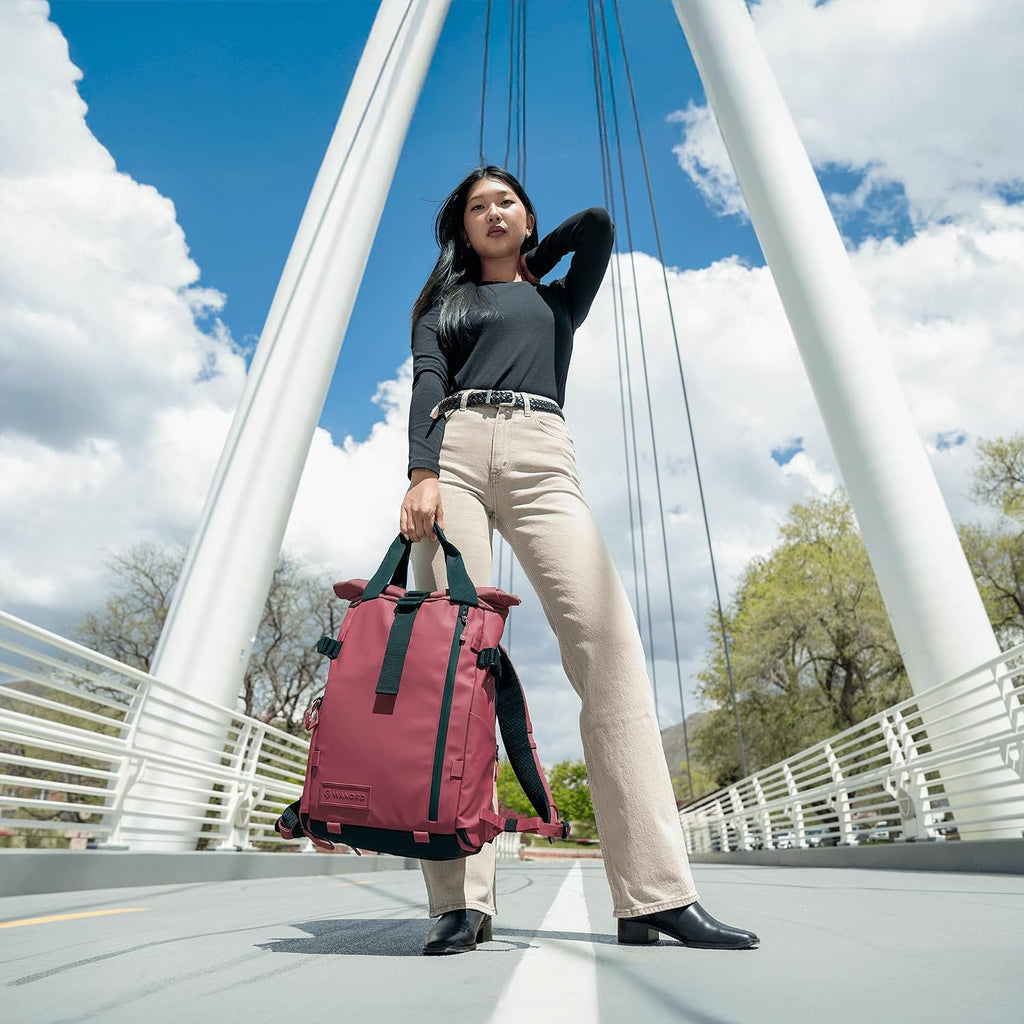 WANDRD PRVKE Rolltop 15L V4 Photography Bundle – Compact Travel Camera Backpack with Essential Camera Cube and Laptop Sleeve