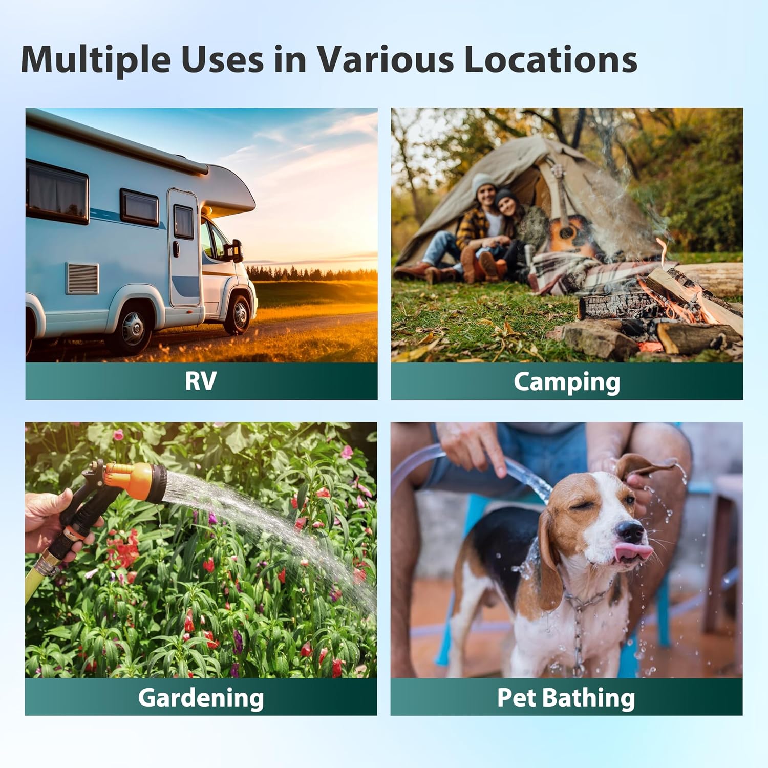 iSpring CW21-PF 2-Stage RV Water Filtration System, SGS-Tested PFAS Removal, High-Capacity Tankless Design, Durable 3/4' Lead-Free Brass Connectors for RV Campers