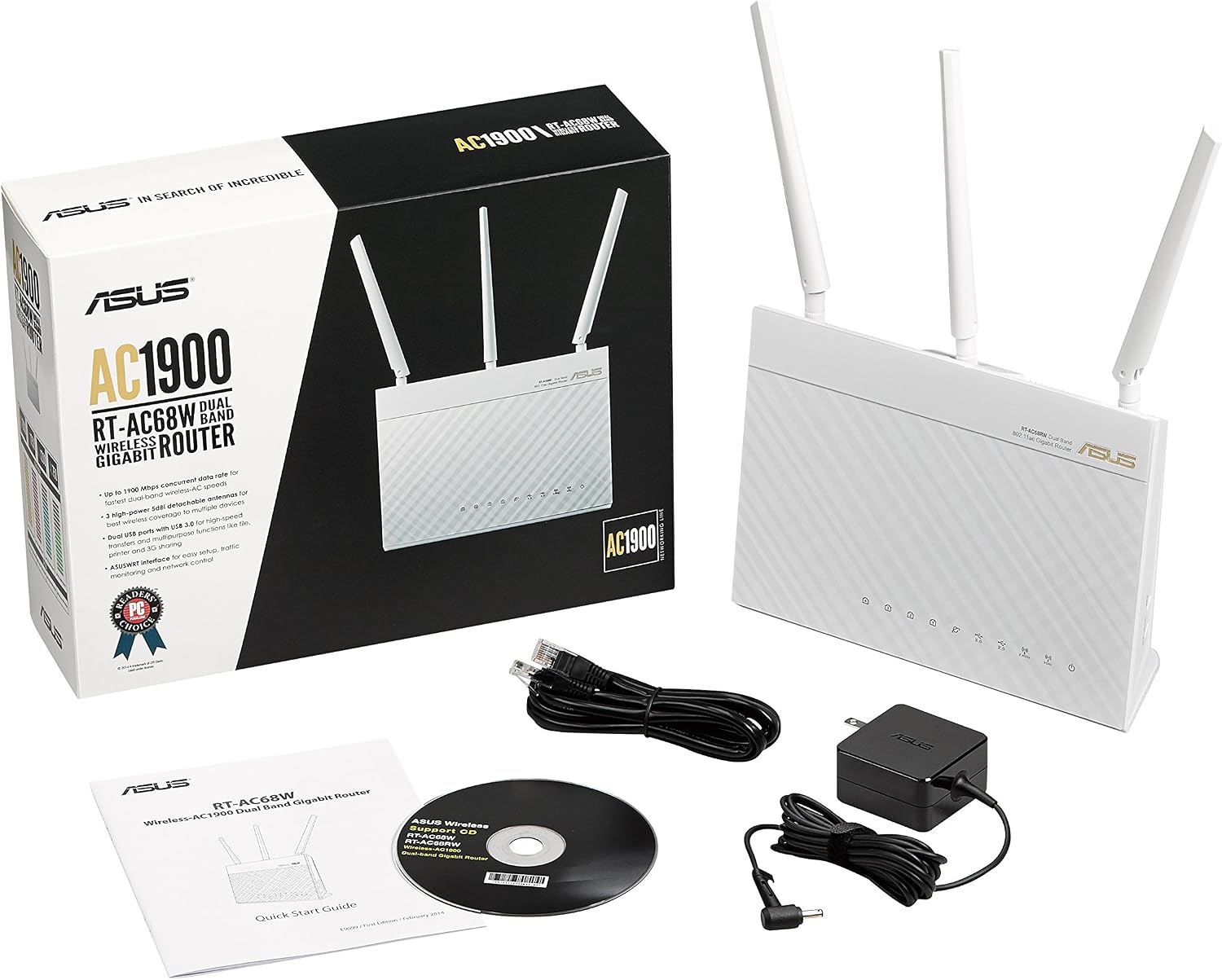 ASUS RT-AC68W AC1900 WiFi Router