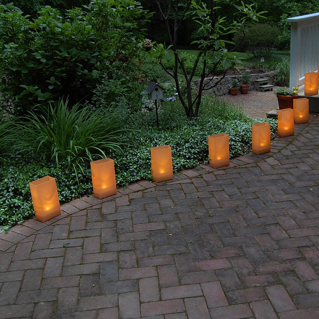 Lumabase 32310 Electric Luminaria Kit, Tan (Pack of 6)