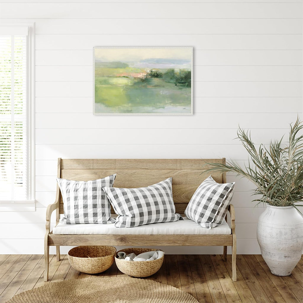 Amanti Art Framed Canvas Wall Art 23x33 Gentle World by Julia Purinton, Framed Wall Art Canvas, Landscapes Artwork, Traditional Decor, Large Poster Painting for Living Room, Bedroom, Bathroom,