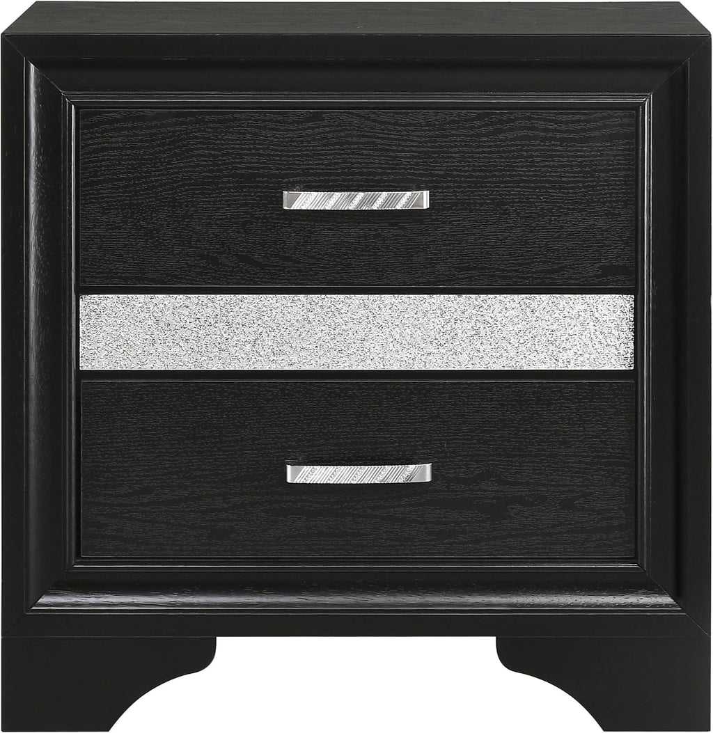 Black 4-piece Twin Bedroom Set