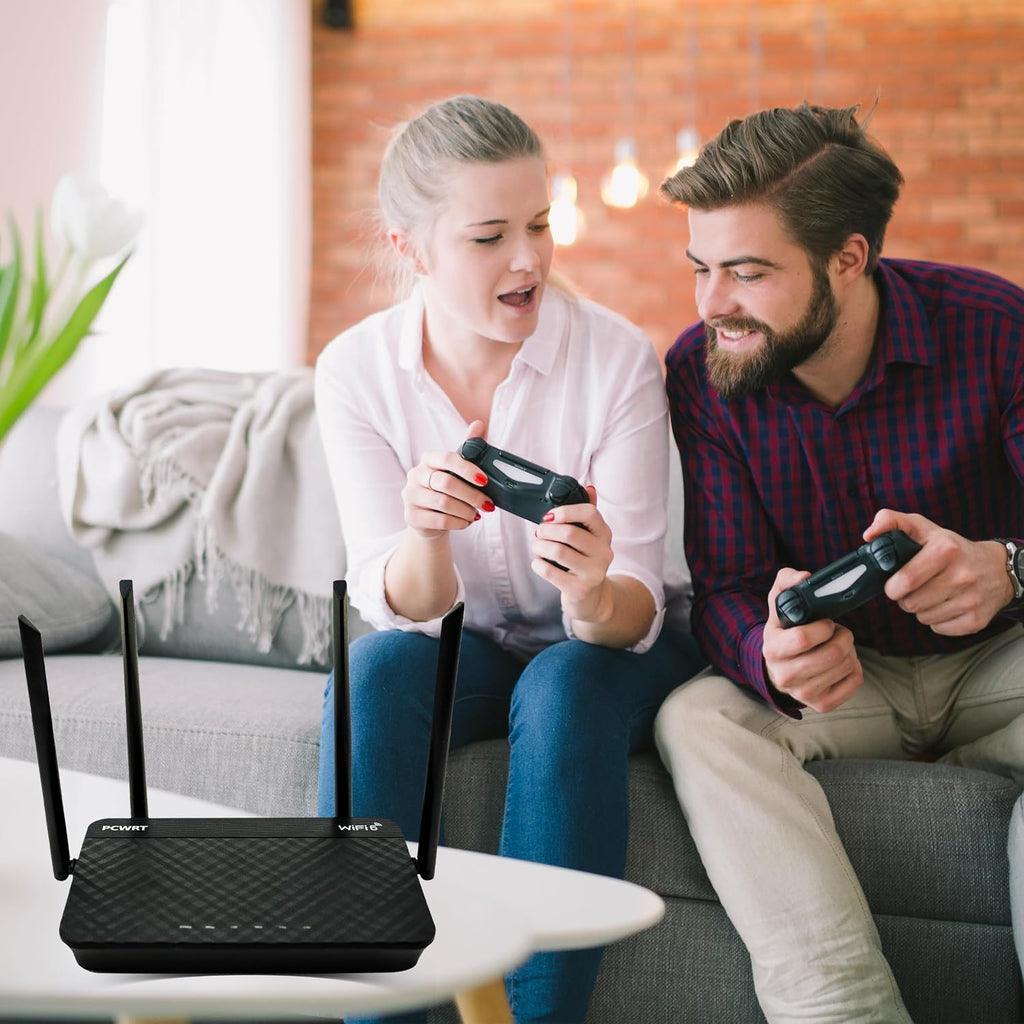 PW-AX1800 WiFi 6 Dual-Band Router with VLAN Support, OpenVPN/WireGuard/IPsec VPN Client/Server - Compatible with ExpressVPN/SurfShark etc., Parental Controls, Ad Blocking, Gigabit Ethernet