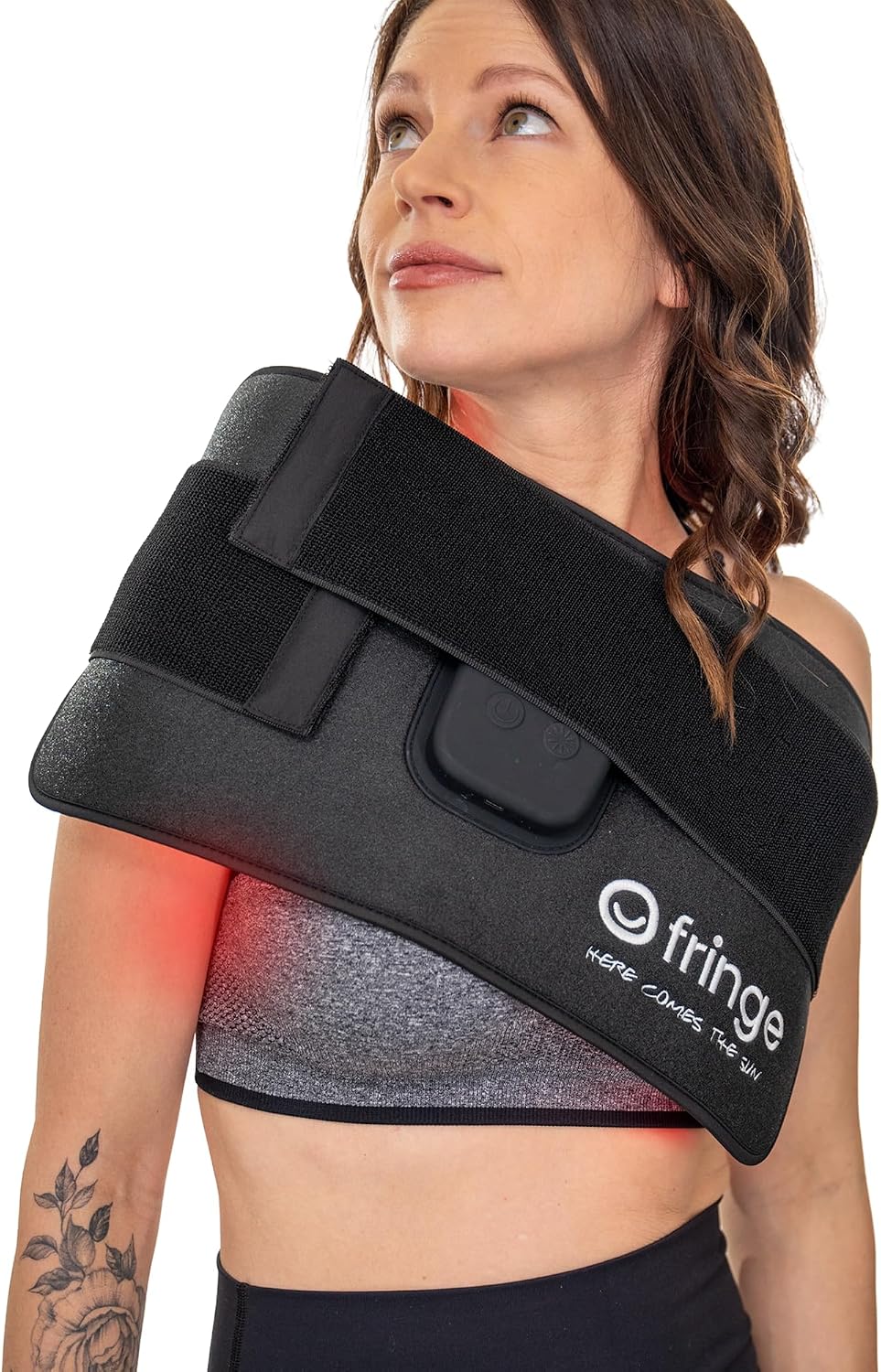 Fringe Red Light Therapy Wrap, Wireless, Has Both Red Light 660nm and Infrared Light 850nm, 360 LED Lights, Sports Recovery