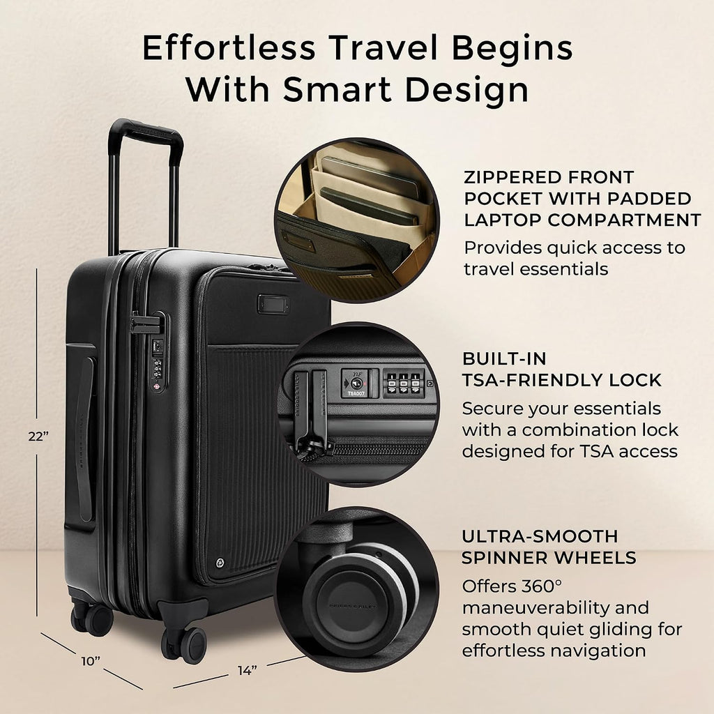 Briggs & Riley Sympatico Essential Front Pocket Carry-On Expandable Spinner