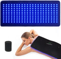 UTK 23' x 12' Large Red & Blue Light Therapy Pad for Body, 470nm 660nm 850nm Near Infrared Light Therapy Wrap for Back Shoulder Knee Muscle Joint, 210 pcs 3 in 1 LEDs, Adjustable Timer & Intensity