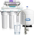 APEC Water ROES-PHUV75, 7-Stage Alkaline Under Sink Reverse Osmosis Water Filter System, UV Filter, NSF Certified 372, 75 GPD, Reduces 99% of Impurities