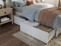 AFI Twin/Full Under Bed Storage Drawers (Set of 2), White