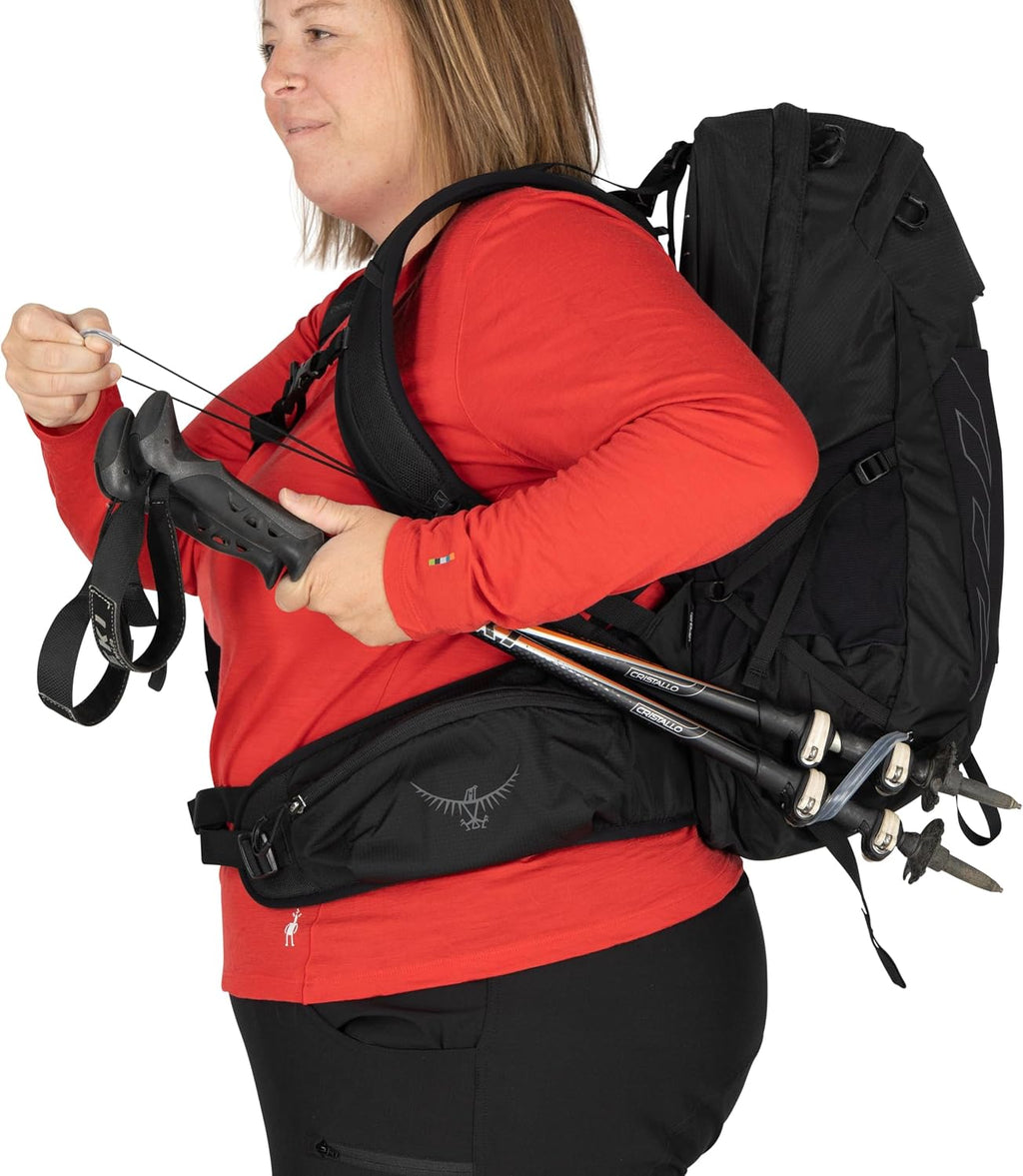 Osprey Tempest 22L Women's Lightweight Hiking Backpack - Small Daypack for Travel & Camping, Anchor Blue/Atlas, Extended Fit