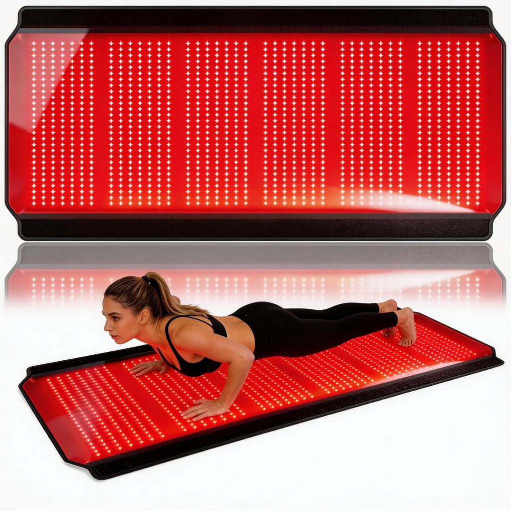 Full Body Red Light Therapy Mat, 74.8'*35.4' Whole Red Light Therapy Pad for Body with 660nm & 850nm, 1260 LEDs redlight Blanket with Adjustable Timer & Intensity, Gifts for Women, Men, and Pets