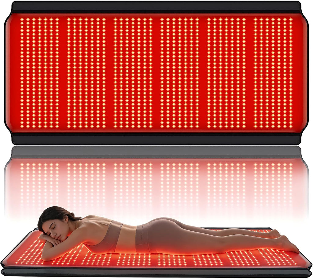 Red Light Therapy for Body, 74.8'*35.4' Whole Red Light Therapy Mat Full Body, 1260 LEDs redlight mat with 660nm & 850nm for Men, Women, Pets