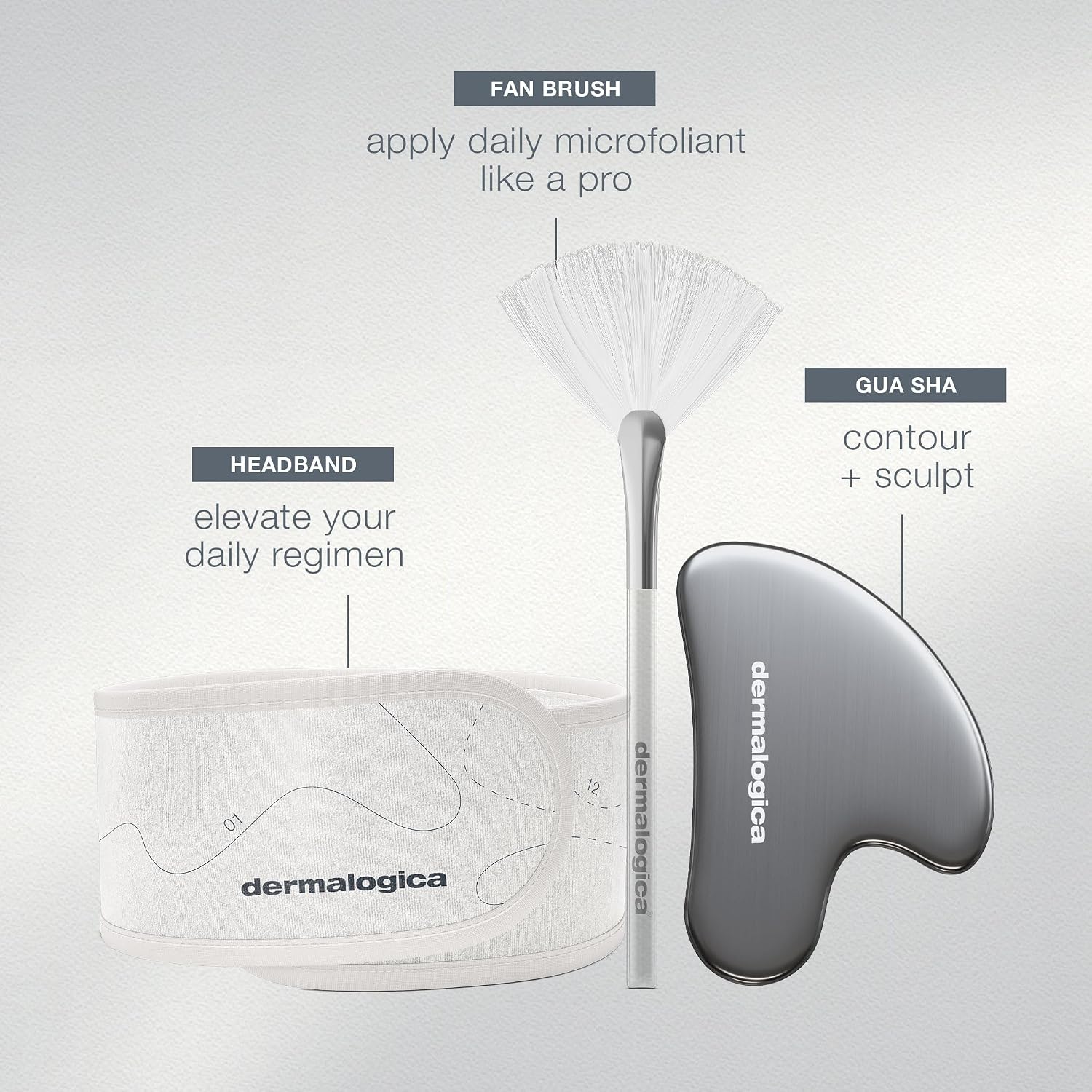 Dermalogica Your Moment of Expertise – Expert Level Skin Care Routine Set Includes 6 Products, Headband, Gua Sha, Fan Brush