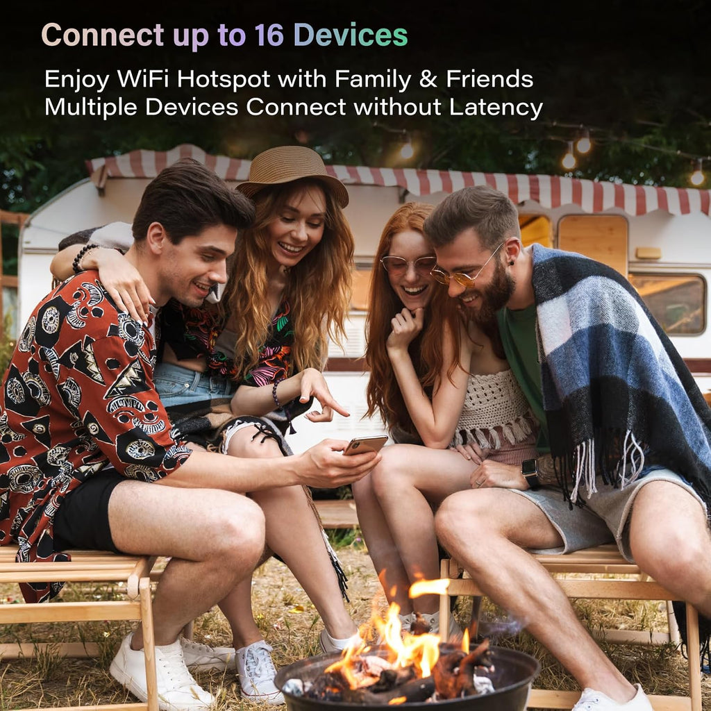 GlocalMe Numen Air 5G Mobile Hotspot, Portable WiFi Hotspot for Travel in 200+ Countries, Ultra High Speed Pocket Hotspot Device with Speed Up to 2.5Gbps, No SIM Card Required, 16 Connected Devices