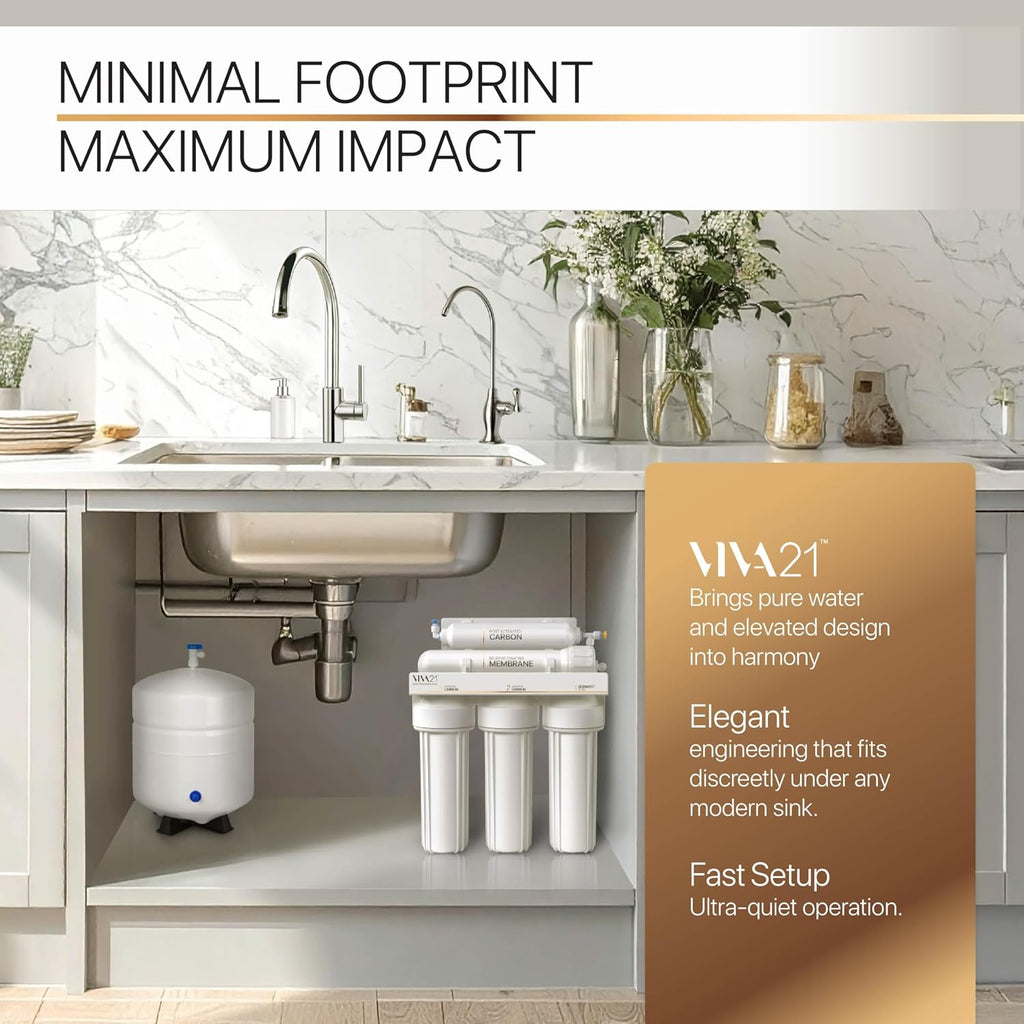 5-Stage Reverse Osmosis System – Premium Under Sink Water Filtration System, Lifetime Limited Parts Support