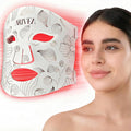 ARIVEA Red Light Therapy Mask for Face – Infrared Wireless LED Face Mask with 3 Modes, Portable Cordless Anti-Aging Light Therapy for Wrinkle Reduction, Acne Care & At-Home Skin (White)