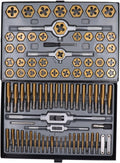 86 Piece Metric Tap and Die Set for Thread Repair M3 to M16 Cutting External Internal Threads Hand Tools Kit