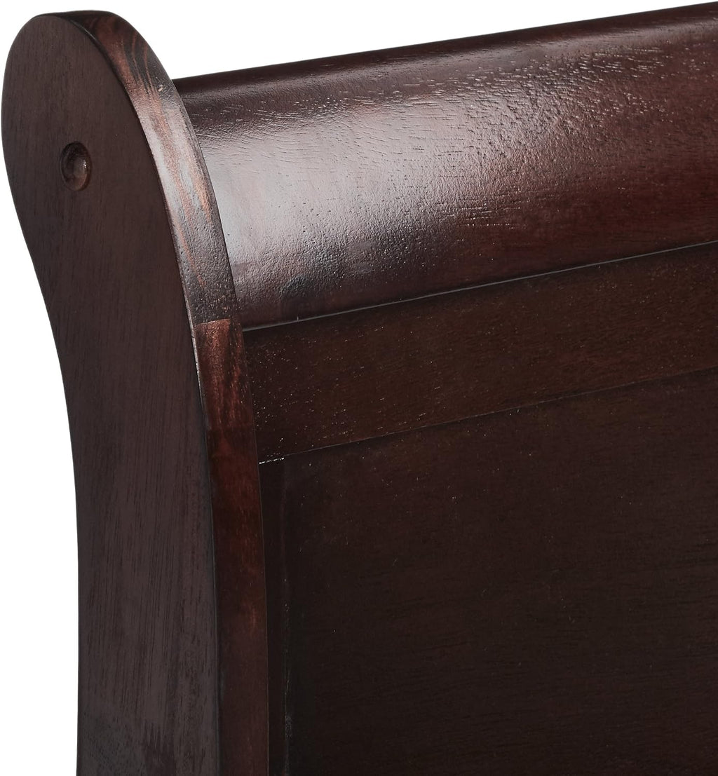 Signature Design by Ashley Alisdair Traditional King/California King Sleigh Headboard & Footboard ONLY, Dark Brown