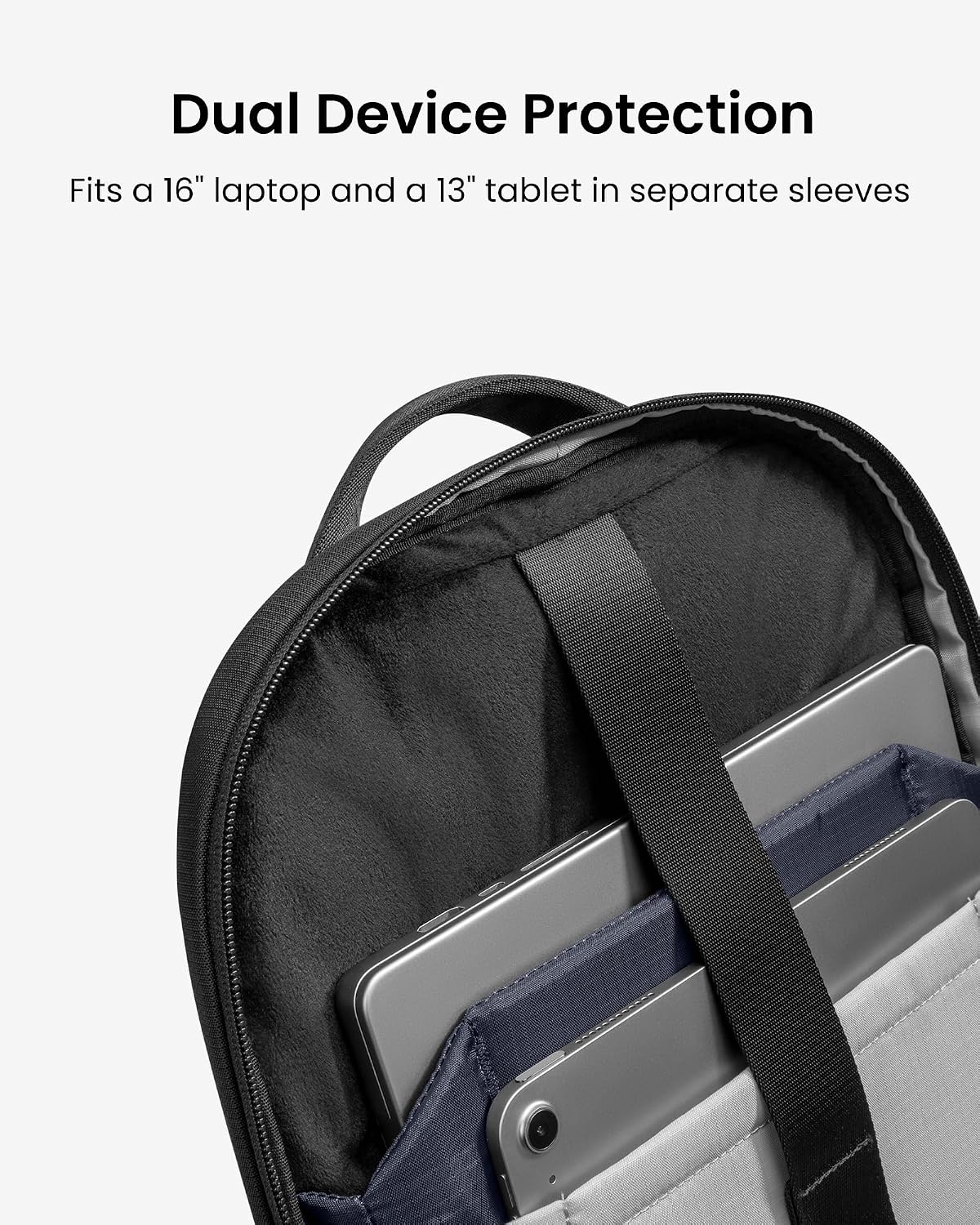 tomtoc Laptop Backpack 26L, Large Business Work Bag Fits 15.6-16 Inch Laptop, Water-Resistant Durable Computer Travel Backpack for Business Trip, Weekend Getaway