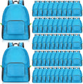 Eccliy 50 Pack Backpacks in Bulk 17 Inches Wholesale Back Pack Basic Backpack for adult Lightweight Outdoor Travel Bookbags(Blue)