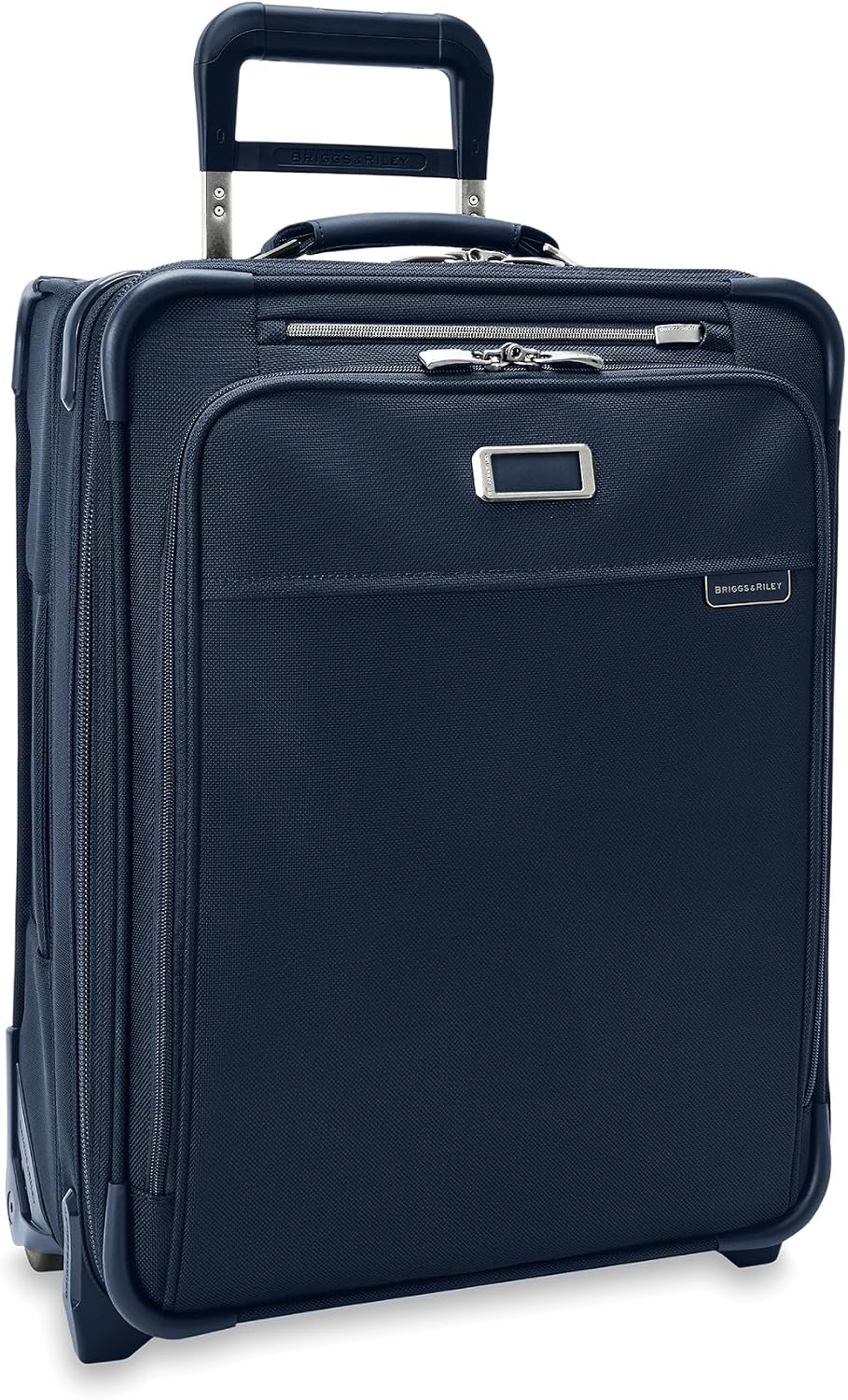 Briggs & Riley 21' Global 2-Wheel Expandable Carry On - Luggage for Travel, Suitcases with Wheels, Softside Rolling Bag for Men & Women, Self-Repairing Zipper - Baseline Collection, Navy