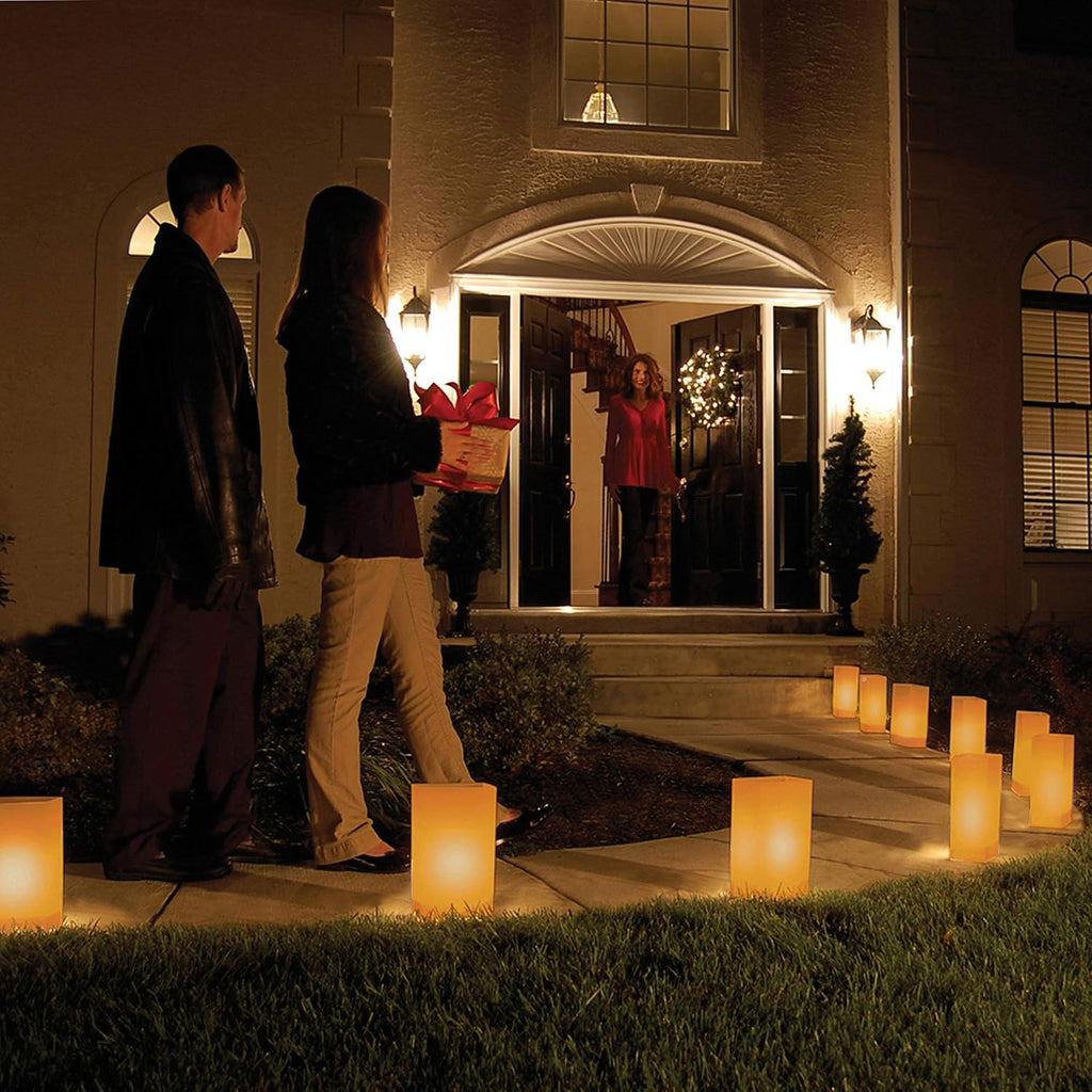 Lumabase 32310 Electric Luminaria Kit, Tan (Pack of 6)