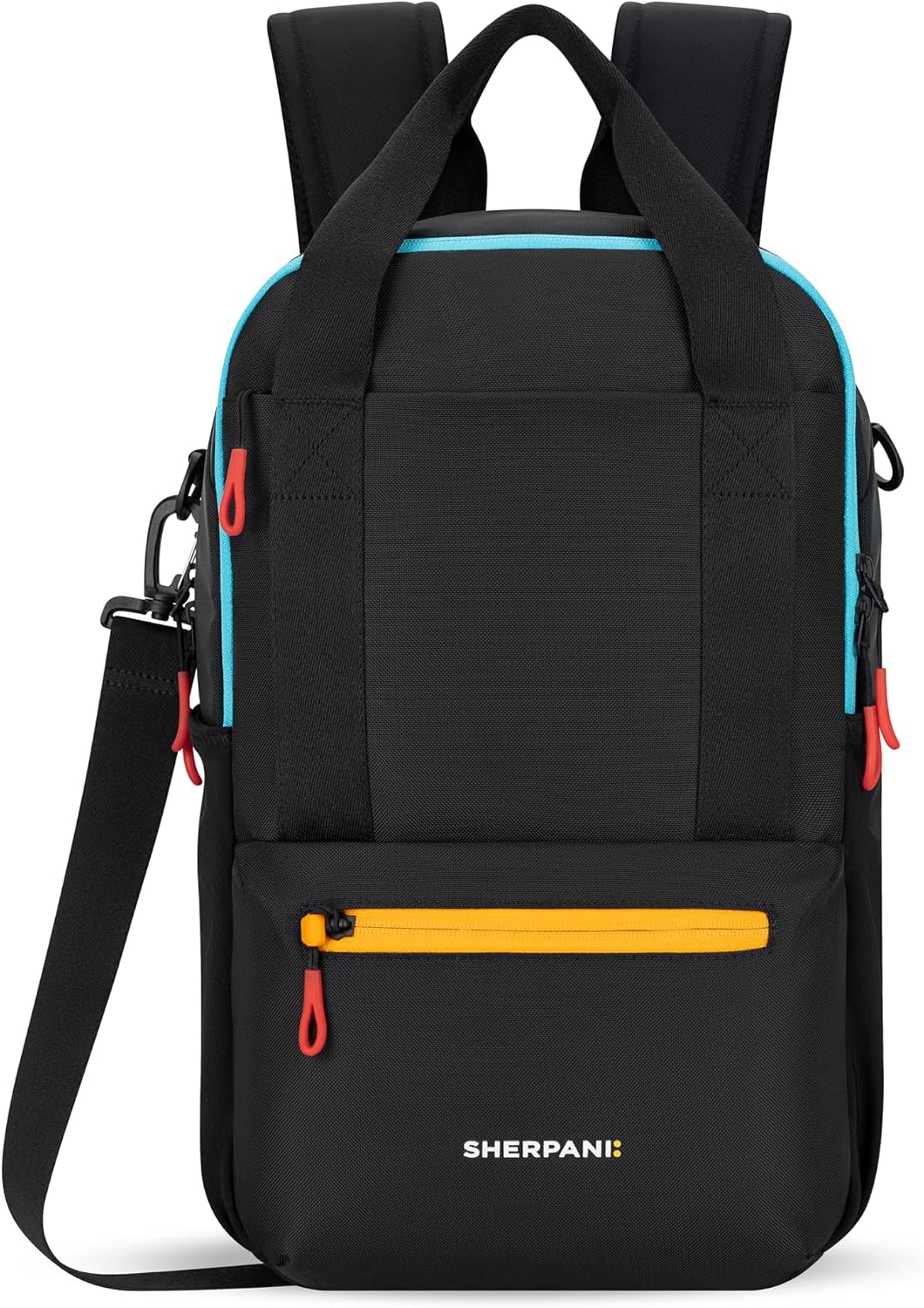 Sherpani Camden, Convertible Backpack, 3 in 1 Tote Bag, 18L Travel Backpack, Crossbody Bag, Cross Body Purse, Travel Gifts, RFID Protection, Fits 13' Laptop (Chromatic)