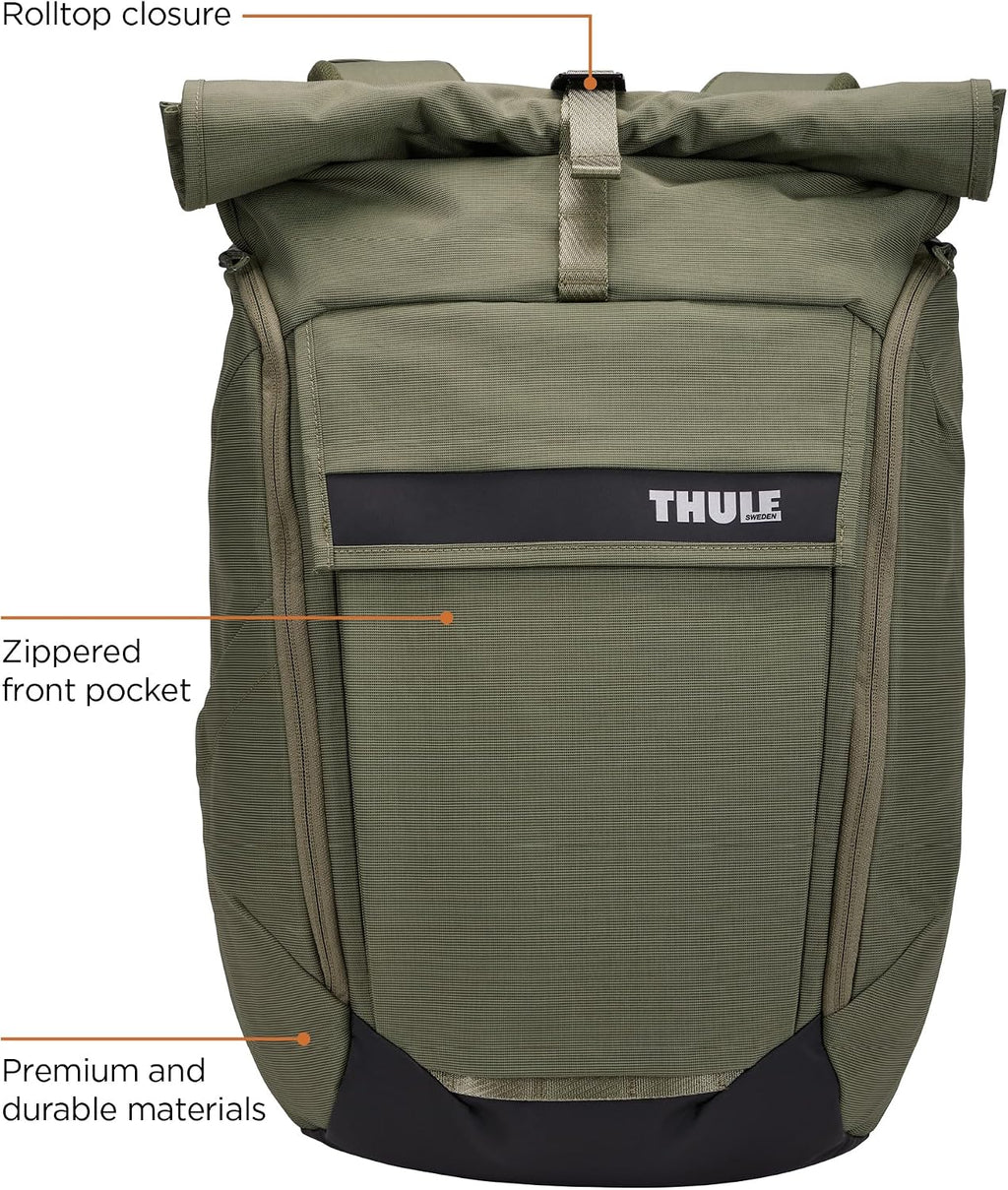 Thule Paramount 24L Backpack - Commuter Backpack with Padded Laptop Sleeve - Fits 16' laptops and 12' Tablets - Thoughtful Layout and Organization