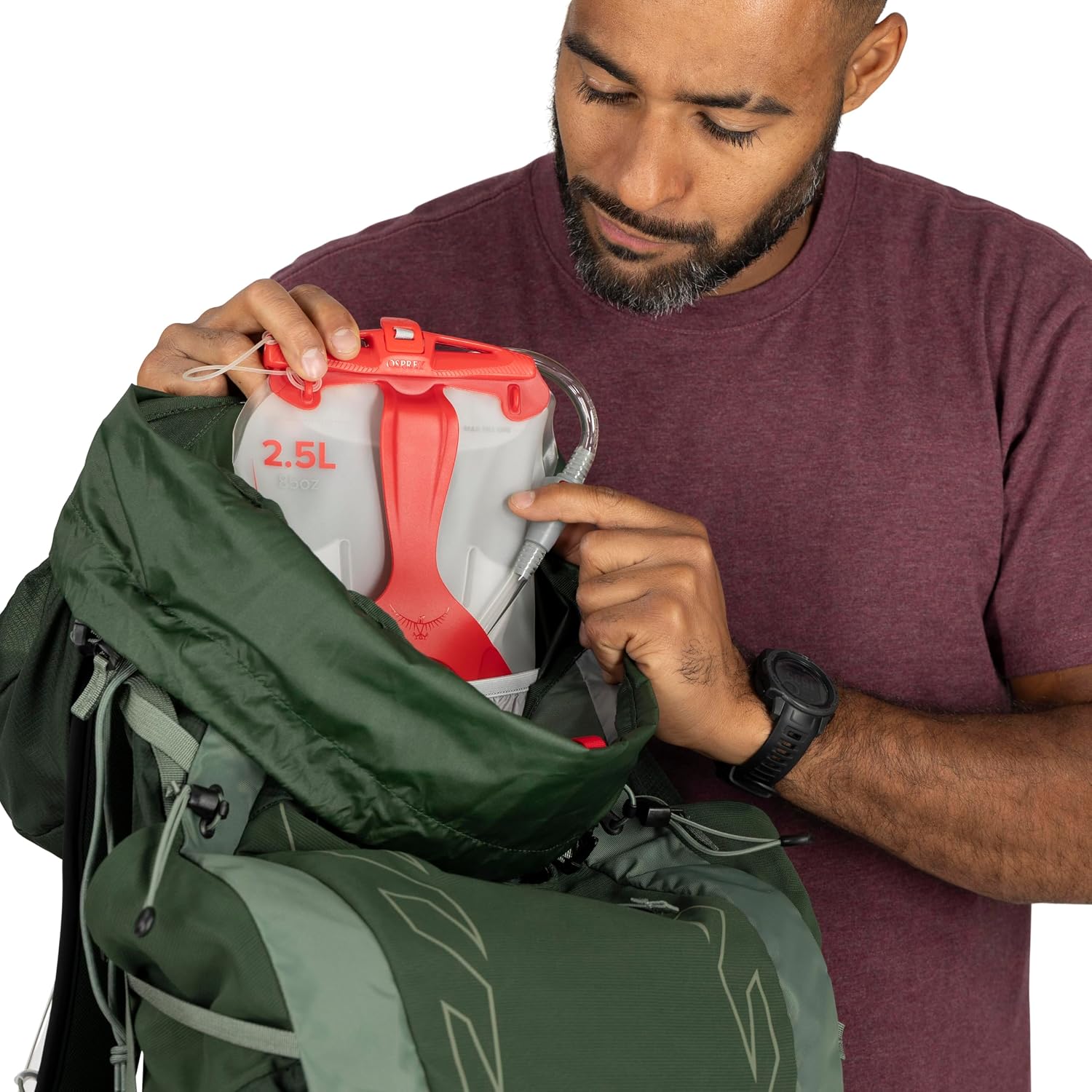 Osprey Talon 33L Men's Lightweight Hiking Backpack - Daypack for Travel & Camping, Phantom Grey/Dark Charcoal