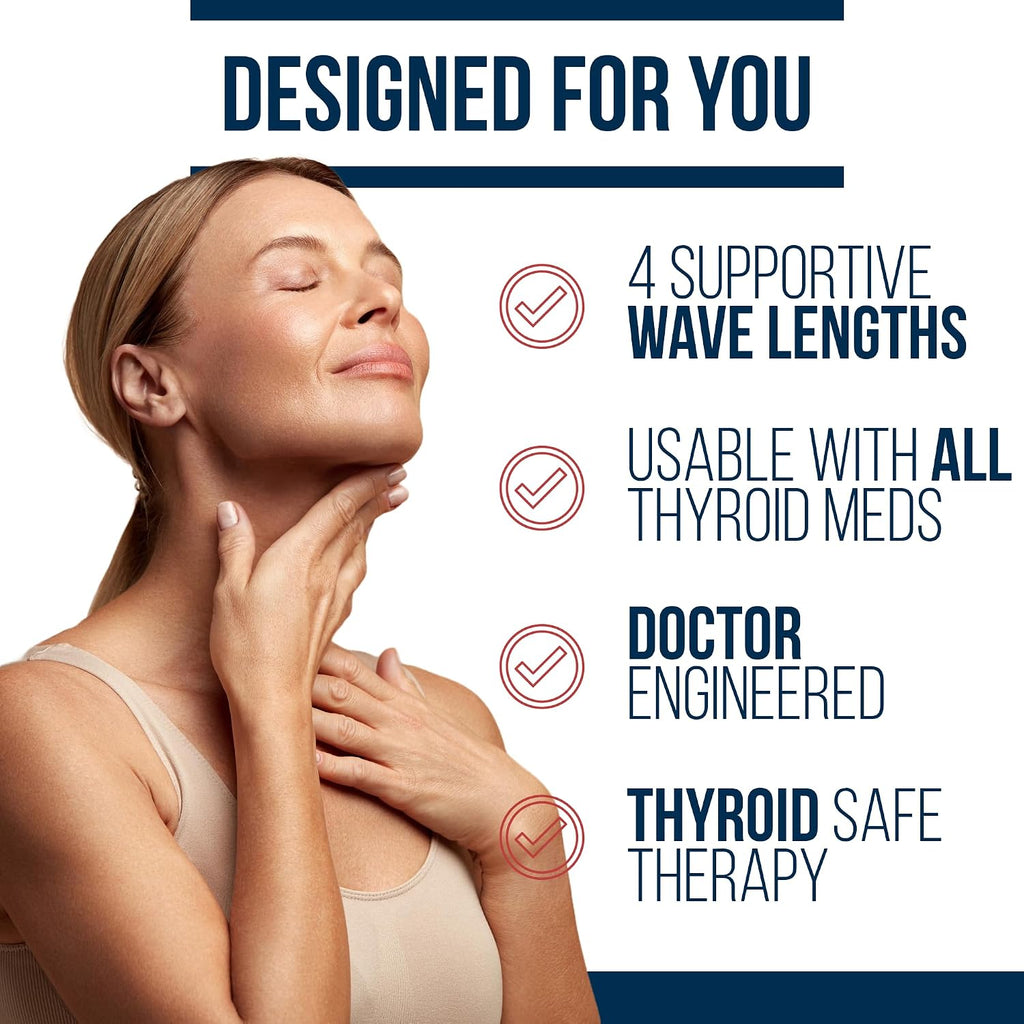 Thyro Light – Red & Near Infrared (NIR) Light Therapy Device for Neck and Thyroid Area – 630nm, 660nm, 830nm, 850nm – Supports Circulation, Relaxation & Wellness by Dr. Westin Childs