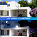 Deepn Solar Lights Outdoor, IP66 Waterproof Street Lights Outdoor,Dusk to Dawn Solar Flood Lights Motion Sensor with Remote Control for Yard, Entryway Garage, Porch 2 Pack