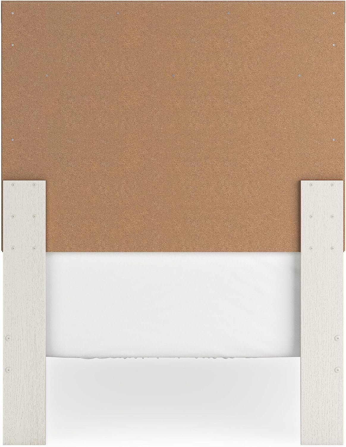 Signature Design by Ashley Stelsie Farmhouse Twin Panel Bed, Foundation or Box Spring Needed, White