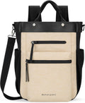 Sherpani Soleil, Anti Theft Convertible Backpack, 3 in 1 Tote, Crossbody Purse, 18L Travel Bag, Fits 13' Laptop (Straw Pro)