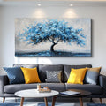 KELIYUAN Large Wall Art For Living Room Canvas Wall Decor For Office Bedroom Room Decorations Abstract Paintings Blue Tree Pictures Artwork Ready To Hang Guesthouse Mural Aesthetic Decor 30x60 In
