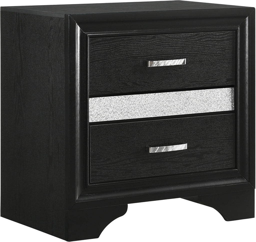 Black 4-piece Twin Bedroom Set