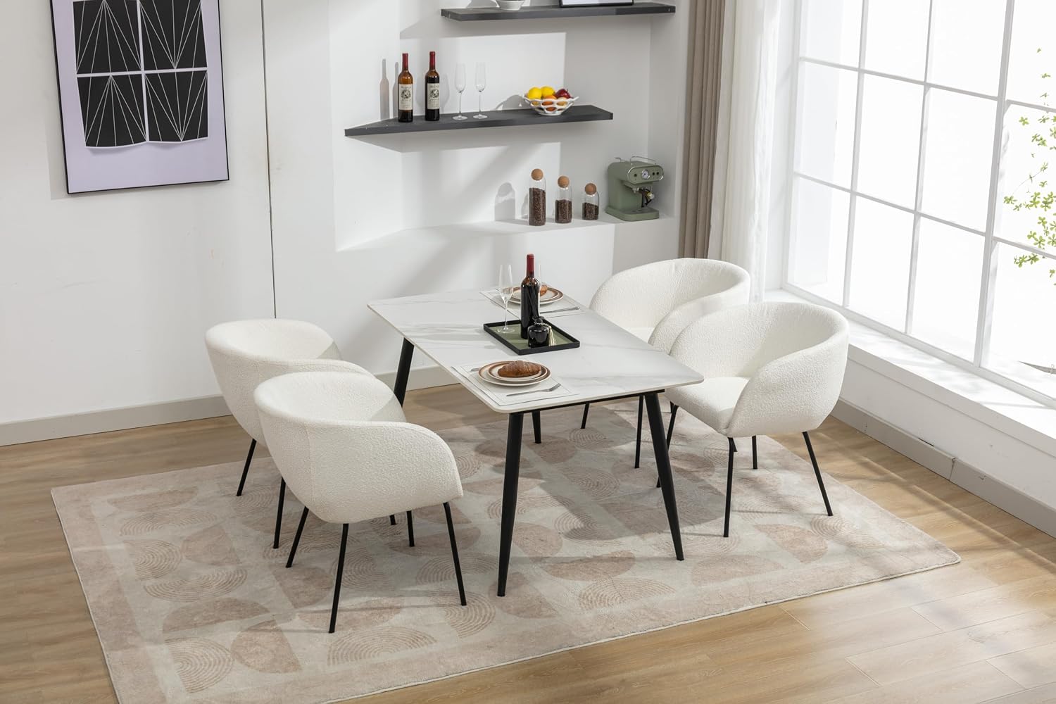 Luxury Velvet Dining Chairs with Swivel Function and Metal Legs Set of 2 (Grey + Black) Ideal for Living Room or Bedroom (Beige Single)