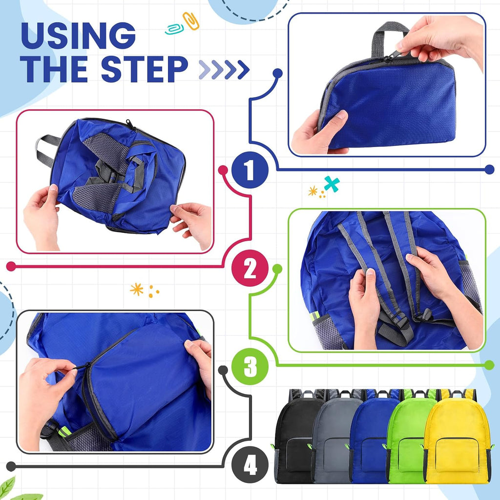 Eccliy 50 Pack Backpacks in Bulk 17 Inches Back Pack Basic Backpack for adult Lightweight Outdoor Travel Bookbags (5 Classic Color)