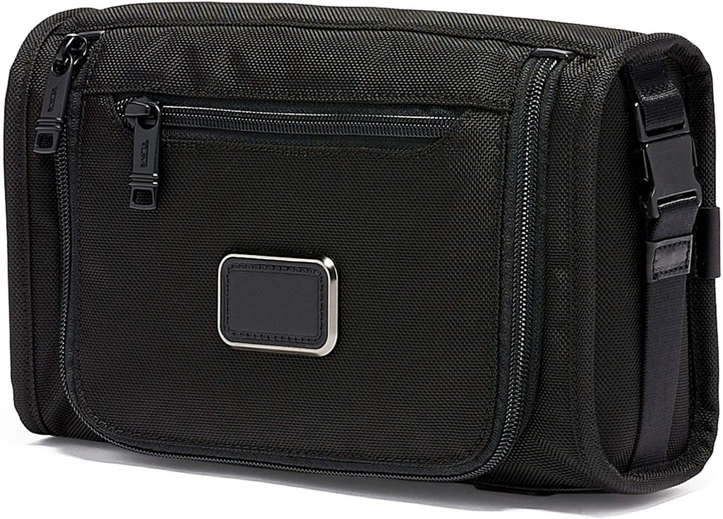 TUMI - Alpha Travel Kit - Travel Toiletry Bag - Compact Travel Organizer for Cosmetics & Essentials - TUMI Tracer - Black