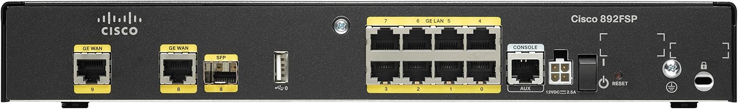 Cisco C892FSP-K9 1 GE and 1GE/SFP High Perf Security Router (Renewed)