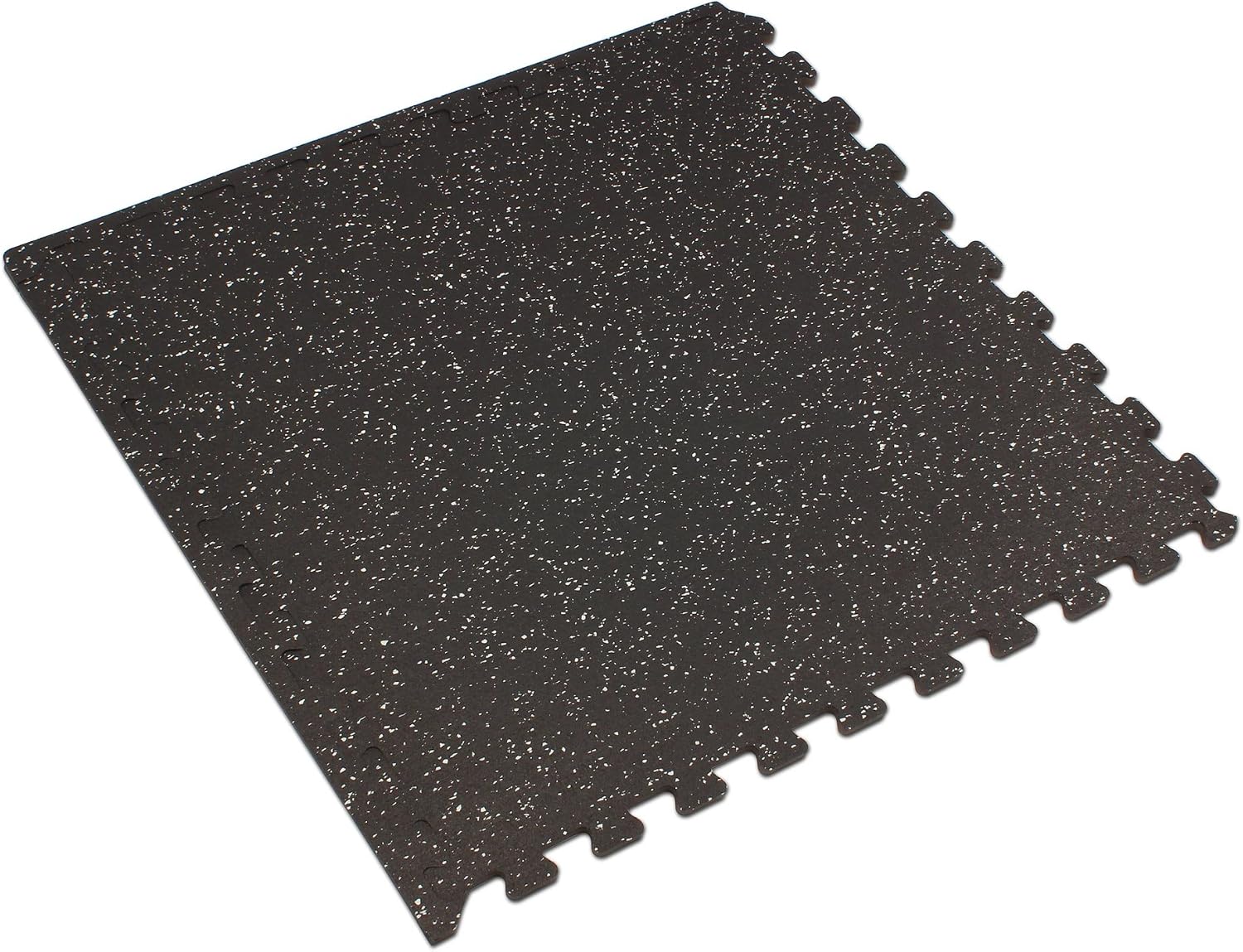 Velotas 3/8-Inch Thick Interlocking Foam Tiles with Rubber Top - Personal Fitness Mat, EVA Foam Puzzle Floor Tiles, for Home Gym Workouts