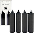 Berkey - Phoenix Gravity New Millennium Edition Water Filter Elements (Set of 4) - NMCL Endorsed Replacement in Lieu of Black Berkey Elements BB9-2