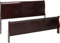 Signature Design by Ashley Alisdair Traditional King/California King Sleigh Headboard & Footboard ONLY, Dark Brown