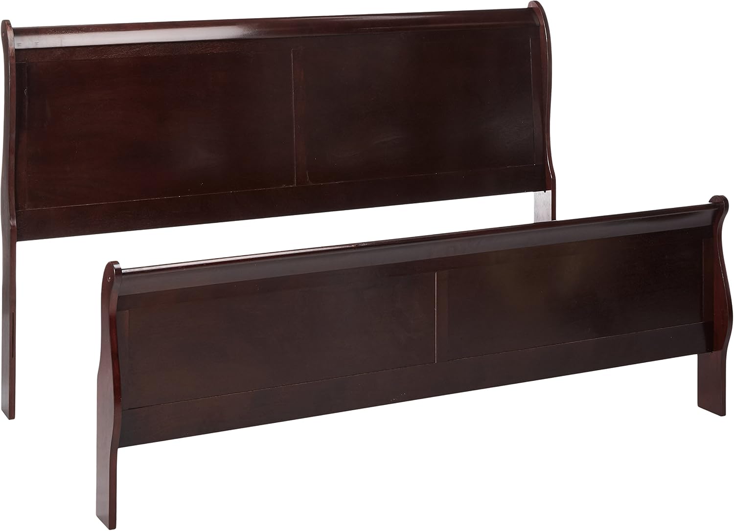 Signature Design by Ashley Alisdair Traditional King/California King Sleigh Headboard & Footboard ONLY, Dark Brown